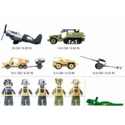 WWII The Battle Sæt 552 dele