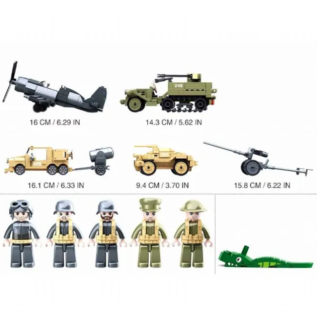 WWII The Battle Sæt 552 dele