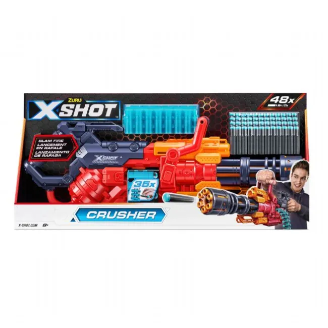 X-Shot Crusher Dart Blaster 48 Pile