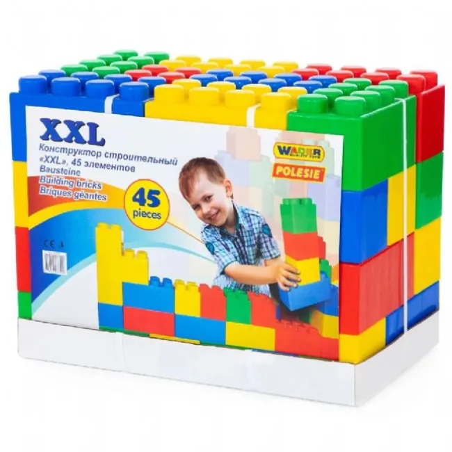 XXL Byggeklodser 45 Dele